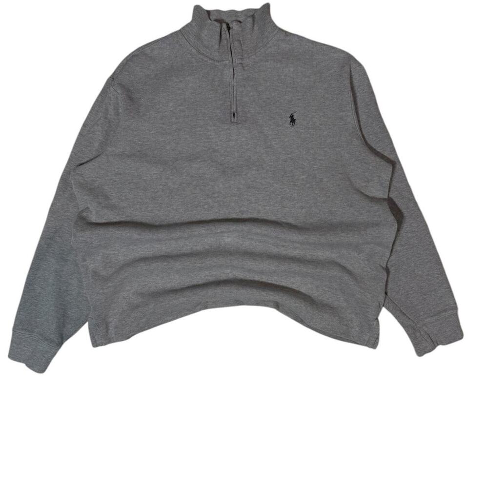 Ralph lauren grey quarter zip